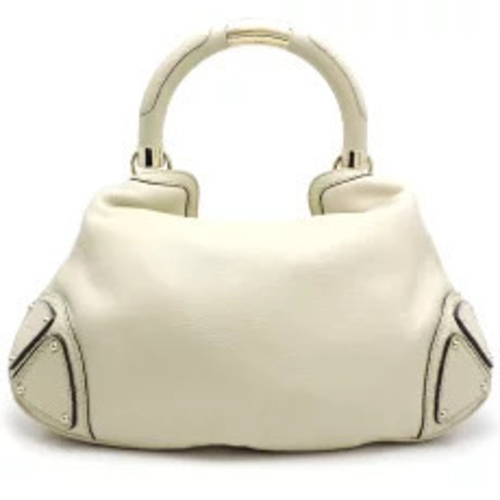 Gucci Ivory Bag Handbag Leather White Indy White